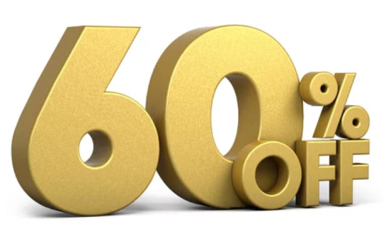 60% off